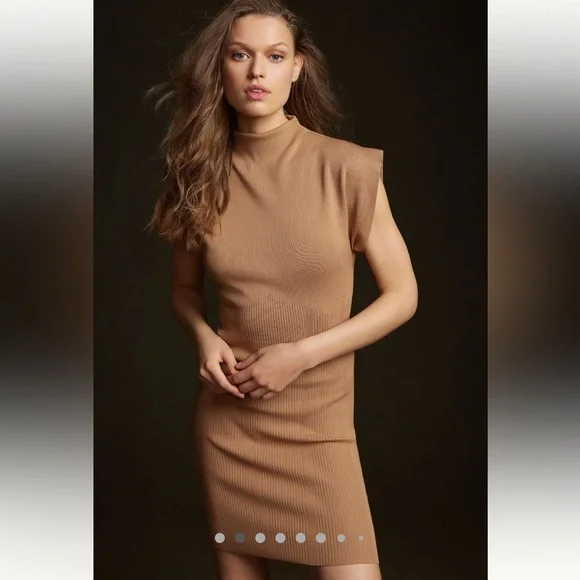 Anthropologie NWT Mock-Neck Mini Dress size XSP. - Picture 5 of 16